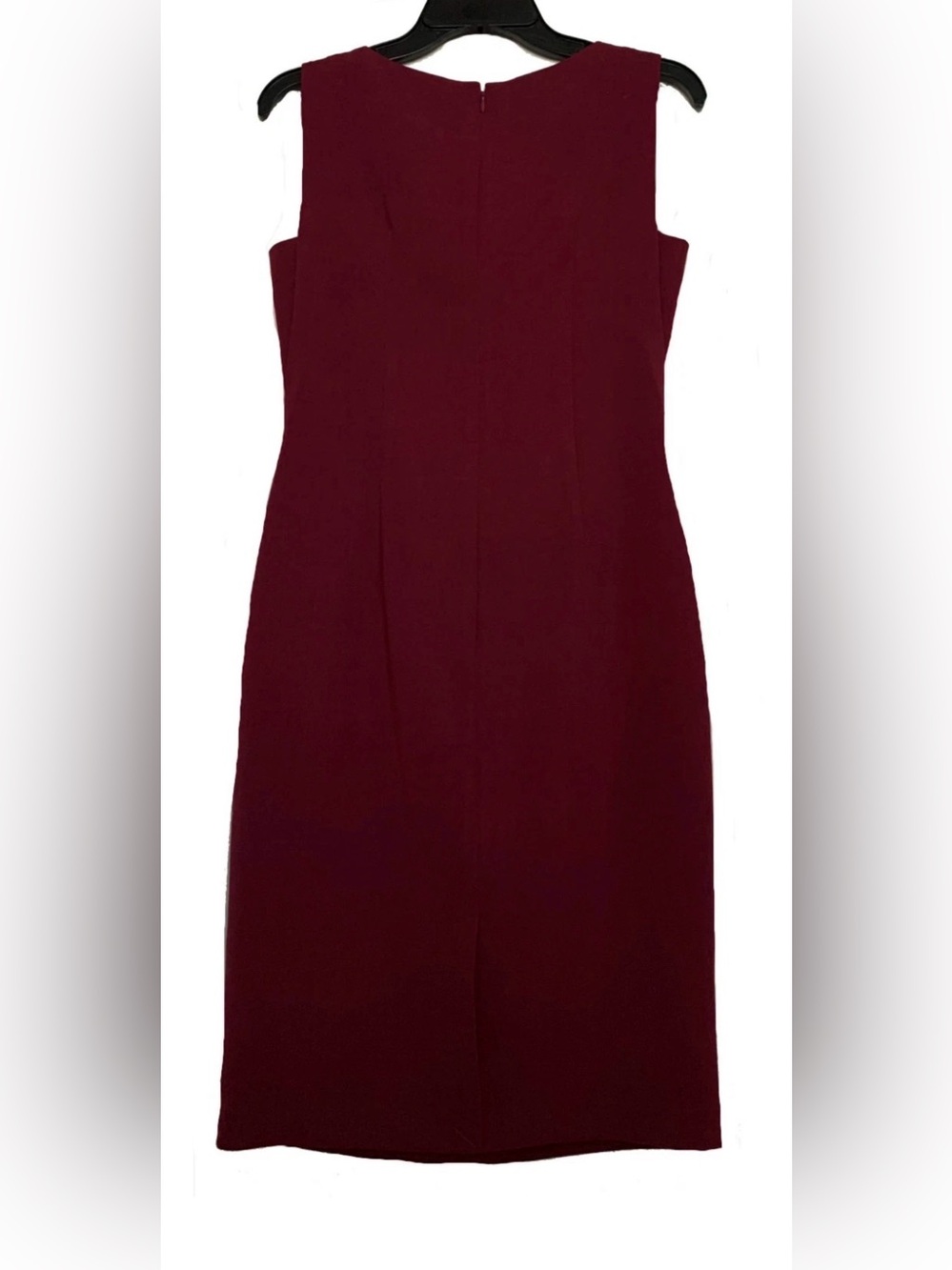NEW Women's Size 2 Donna Karan Sleeveless Drape Neck Slit Back Fuschia $149 - Picture 2 of 11